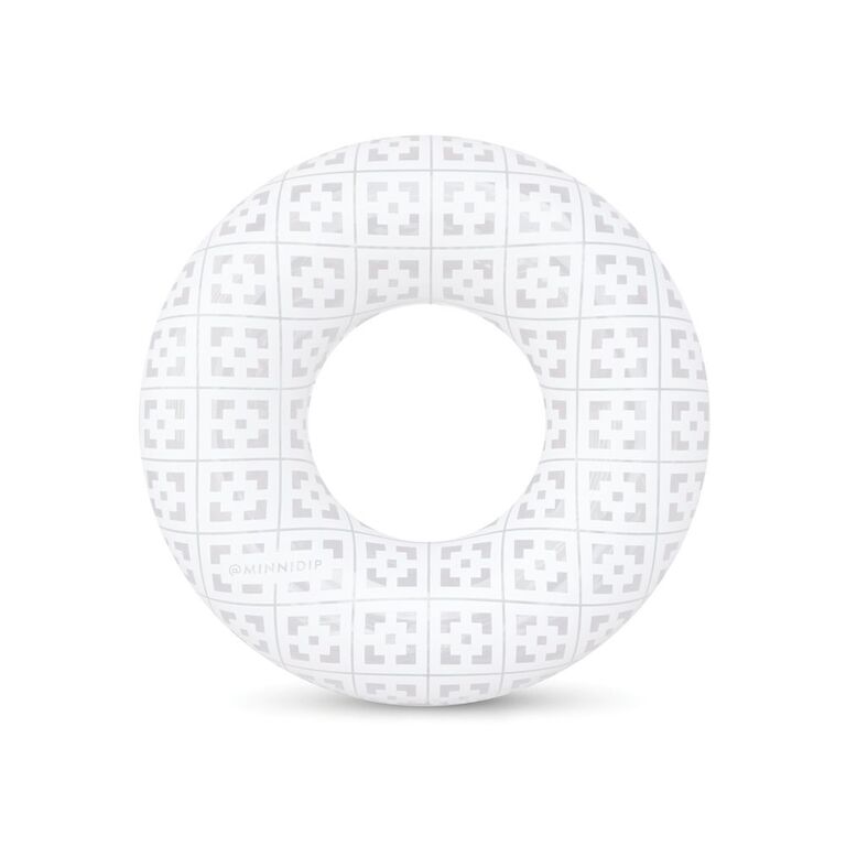 White patterned pool float by Minnidip. 