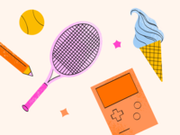 Various illustrations of date ideas