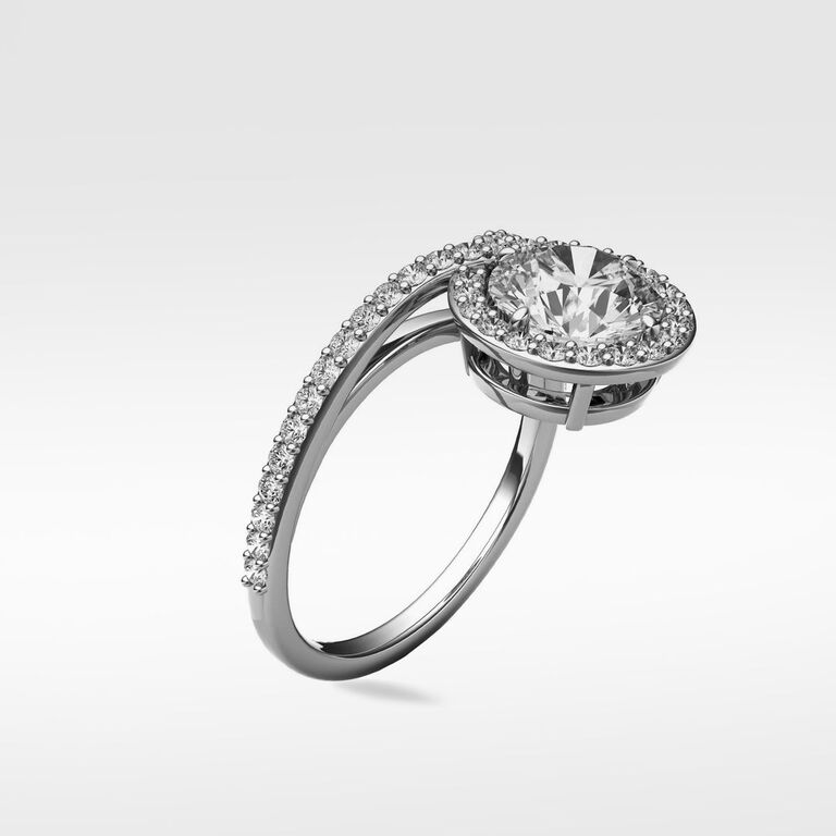 Unique diamond engagement ring by Lark & Berry