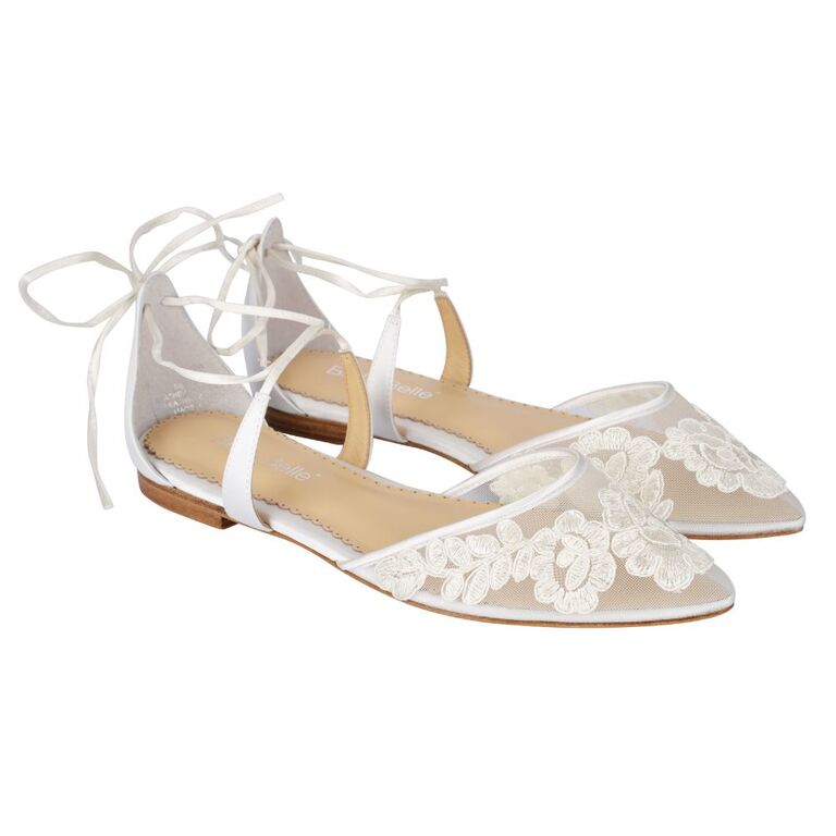 Bella Belle ivory wedding sandals