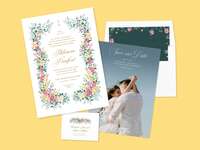 Save-the-date and invitation from The Knot Invitations
