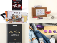 Collage of four gifts that couples can do together