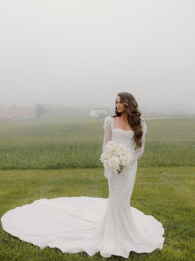 Sydney McLaughlin-Levrone's wedding dress