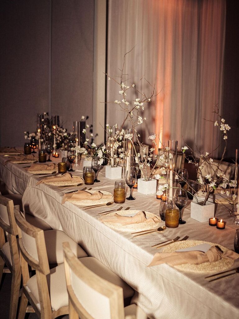 Japandi wedding decor