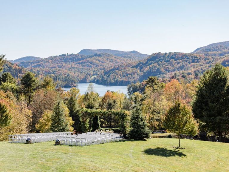 Chimney pond farm nc wedding ceremony