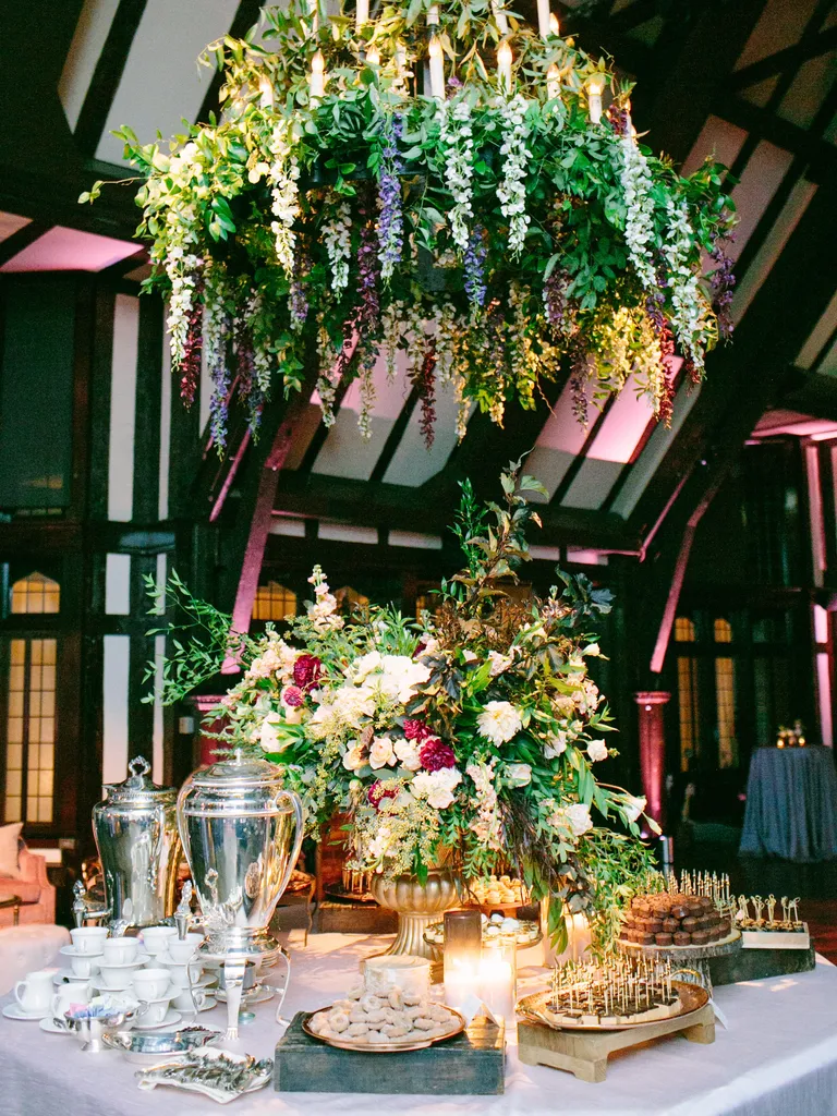 Floral Wedding Dessert Table