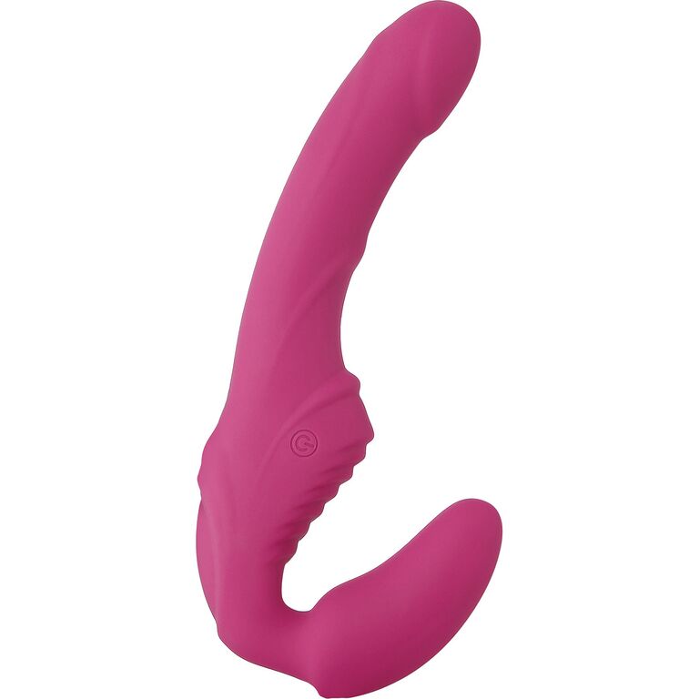 Adam and Eve vibrating strapless strap-on sex toy for couples