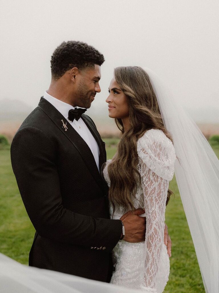 Sydney McLaughlin-Levrone and Andre Levrone's wedding photo