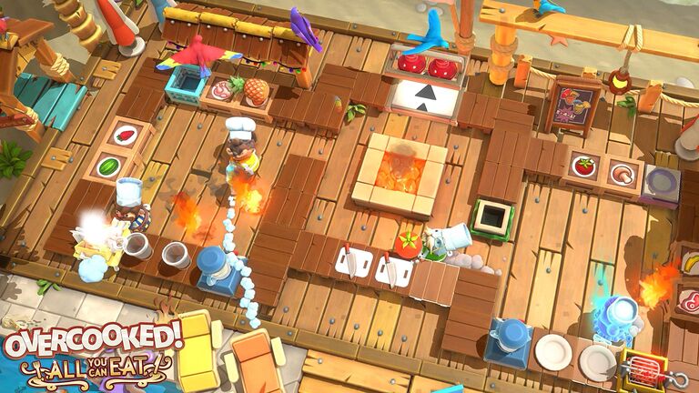 "Overcooked! All You Can Eat" video game for couples
