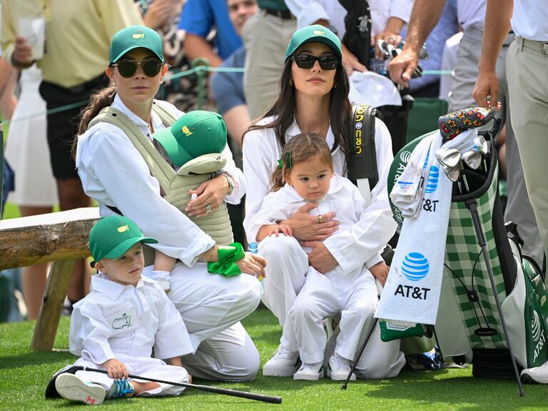 Annie Verret and Allison Stokke at the 2024 Masters