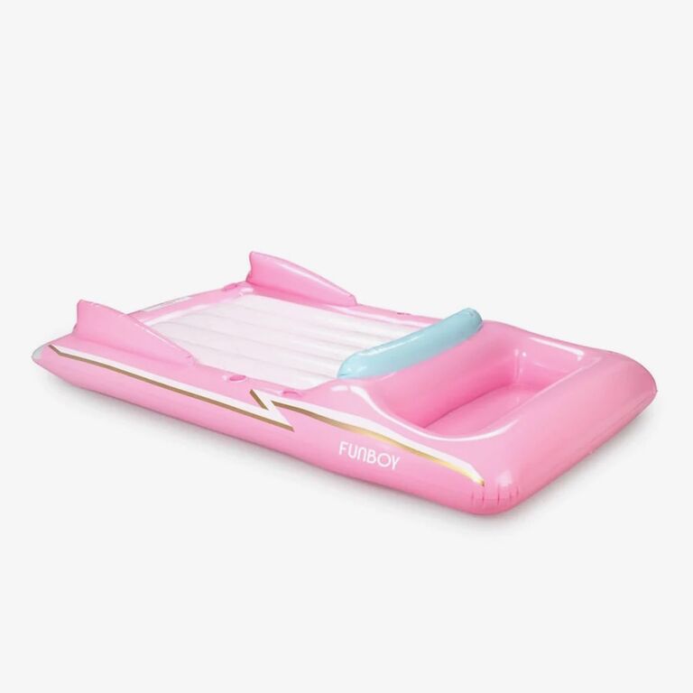 Convertible shaped pool float by Funboy. 