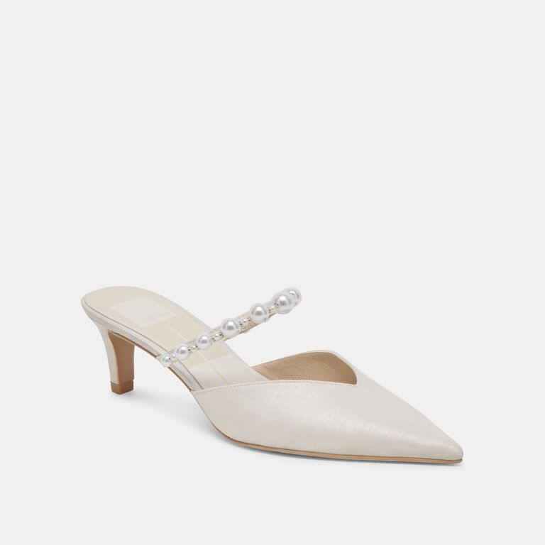 Dolce Vita pearl wedding heels