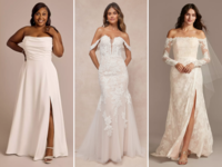 Three wedding dresses under $1000