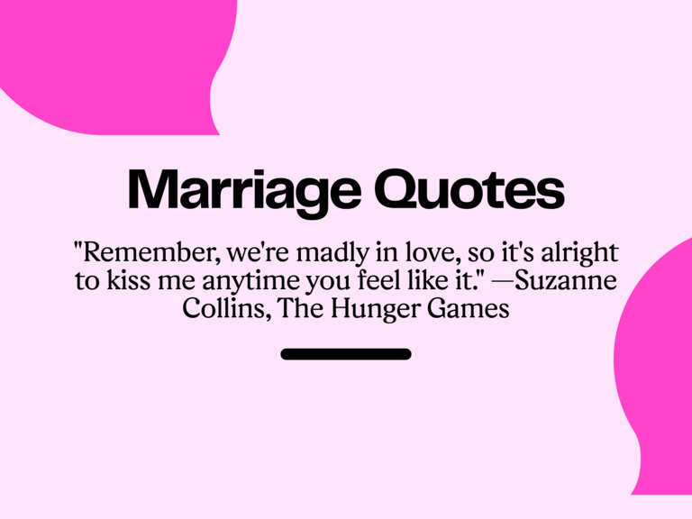 Funny Marriage Quotes - funny lines on marriage from the Hunger Games