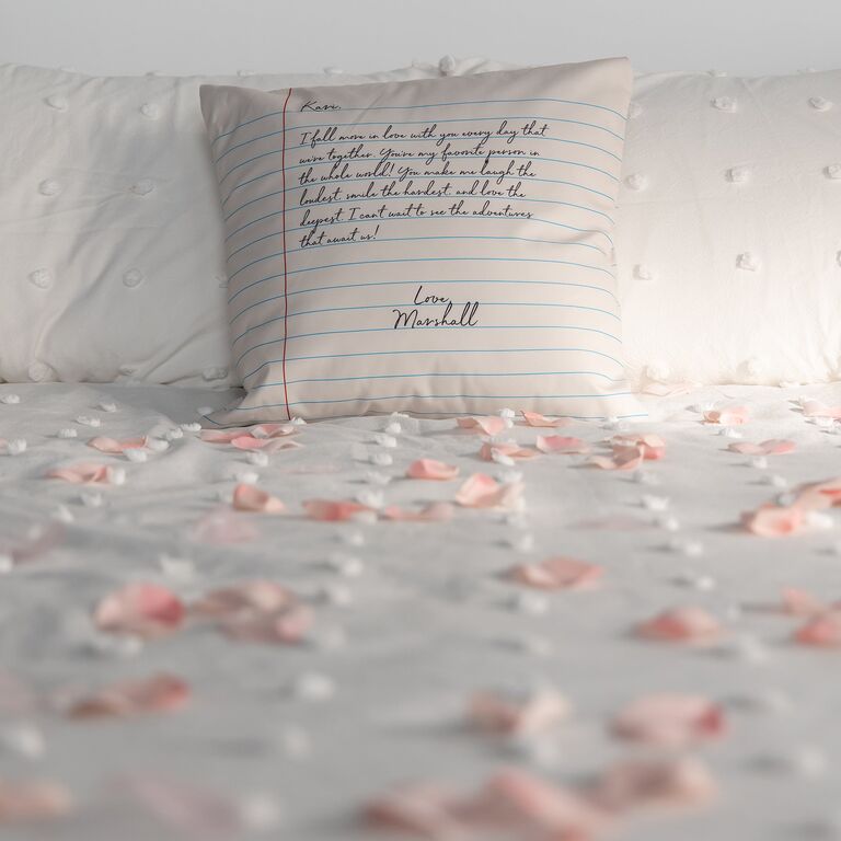 Personalized throw pillow Valentine's gift