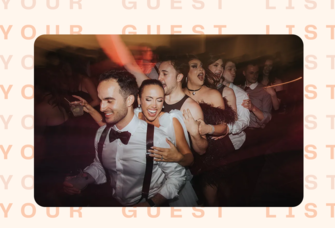 Guests dancing at wedding