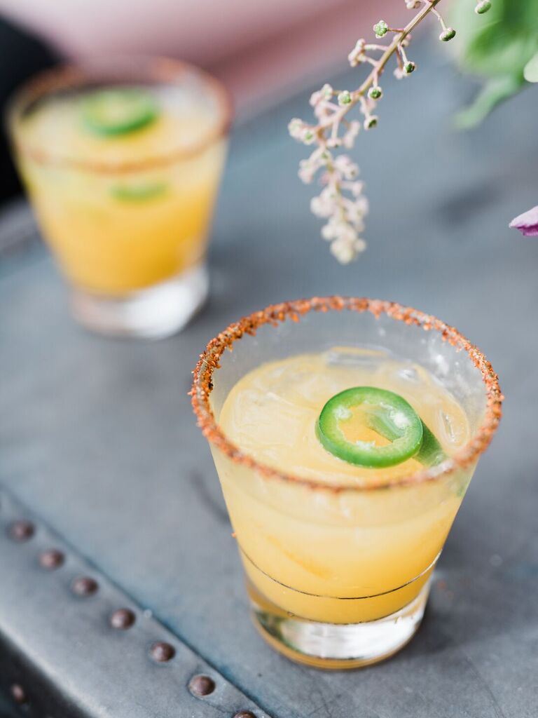 Spicy margarita cocktail