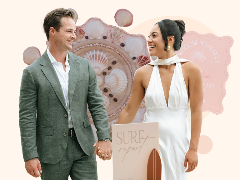 Beach wedding day inspo