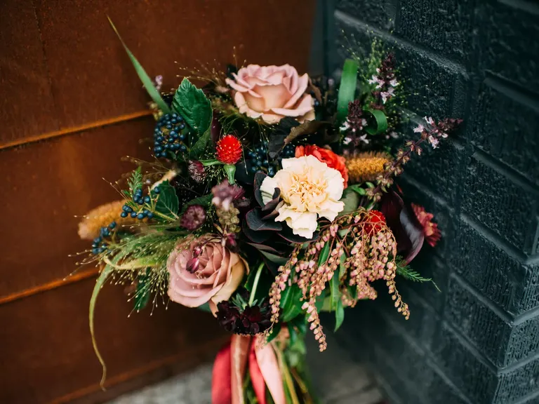 One-of-a-Kind Berries and Carnations Bouquet