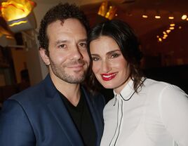 Idina Menzel with her husband Aaron Lohr