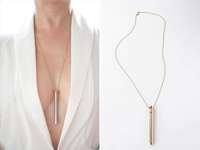 Vesper Vibrator Necklace in silver and gold