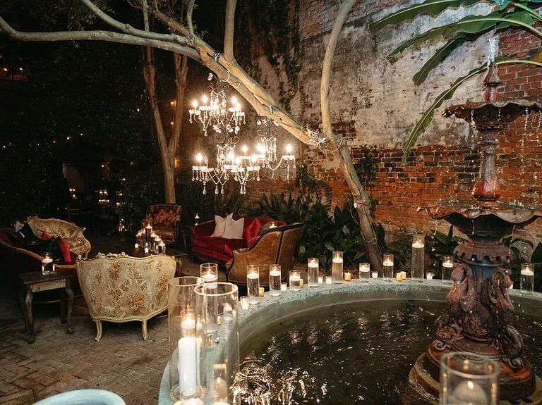 Victorian-inspired wedding day decor