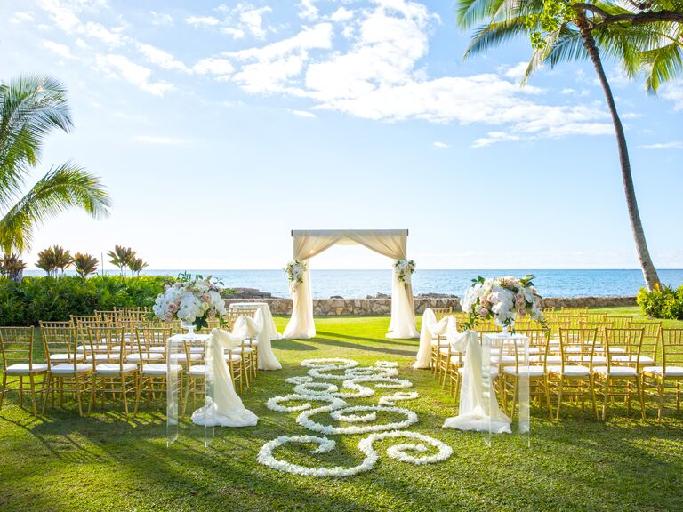 Wedding ceremony at  Aulani, A Disney Resort & Spa