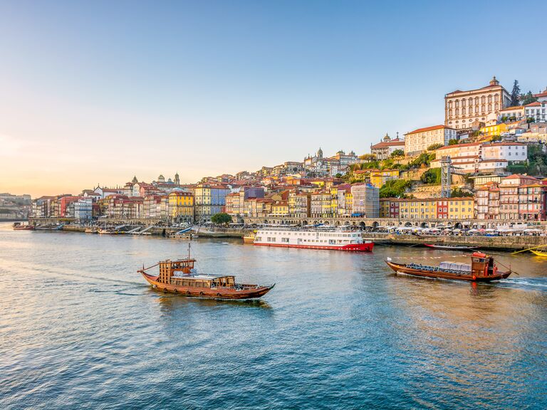 a gorgeous view of porto, portugal 