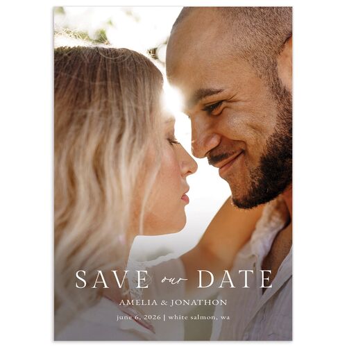 Wild Daisies Save the Date Cards Buttercup Signature smooth No Standard