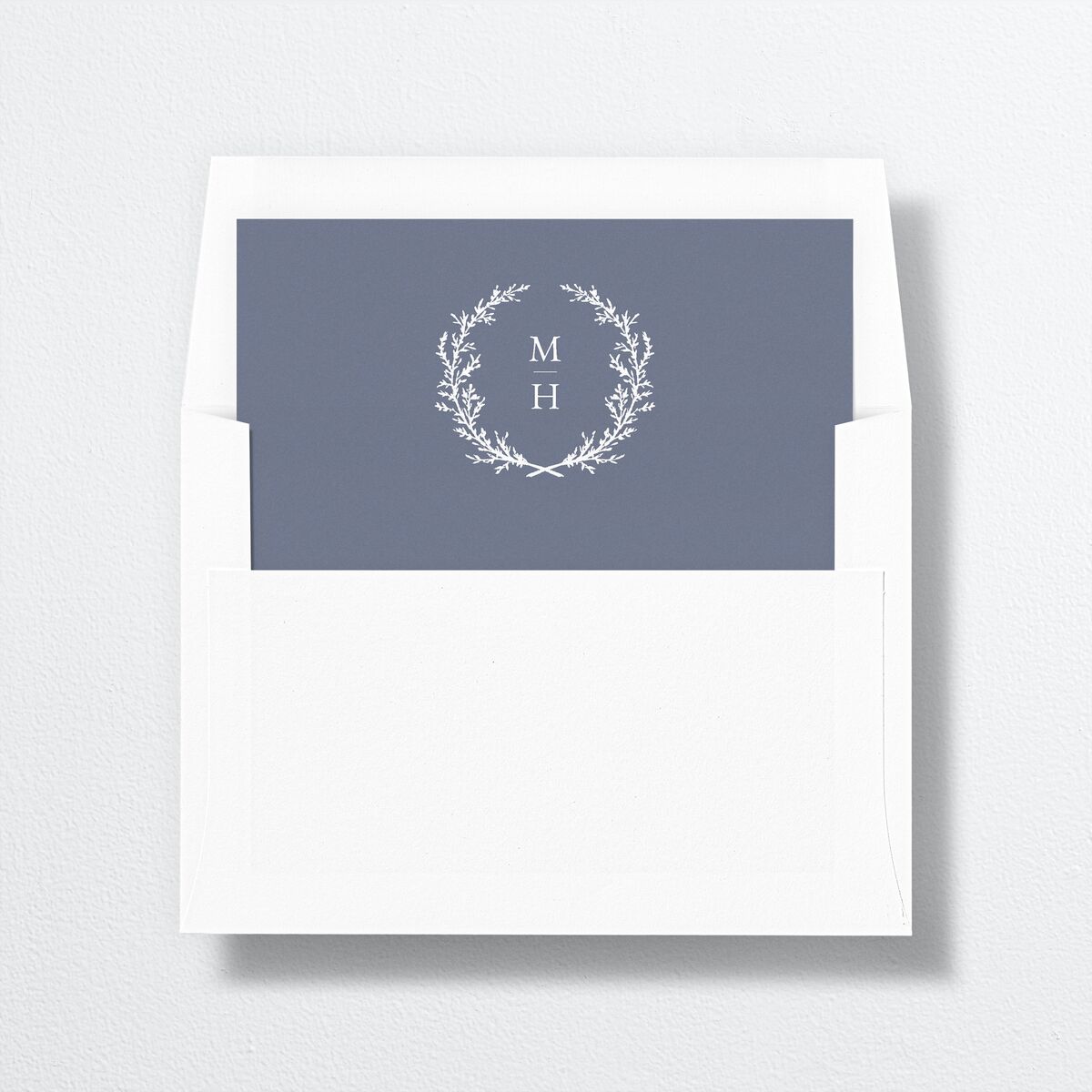 Monogram Branches Standard Envelope Liners Standard Regency Blue