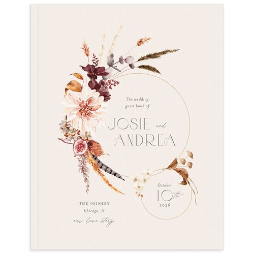 Eclectic Adornment Guest Books Peony