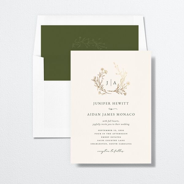 Gilded Monogram Standard Envelope Liners Standard Dark Camo
