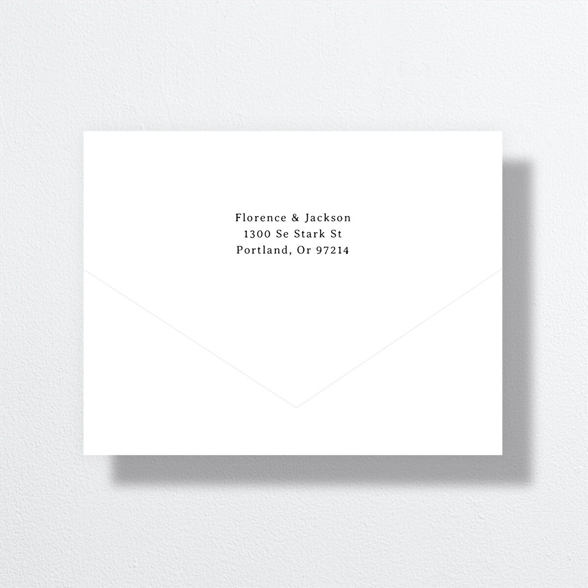 Vintage Film All-in-One Wedding Invitations Sand Signature Light Both Recipient and Return Addresses No