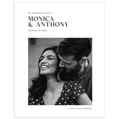 Simple Editorial Photo Guest Books Pure White