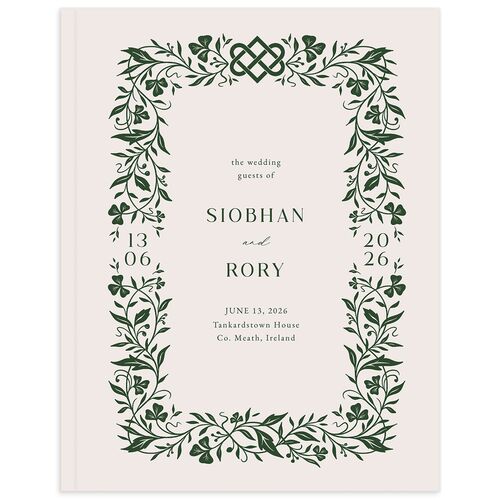 Celtic Knot Guest Books Hunter Green