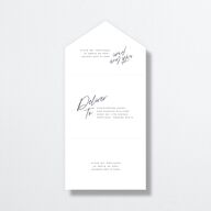 You Are Mine All-in-One Wedding Invitations Pure White Signature Light Both Recipient and Return Addresses No