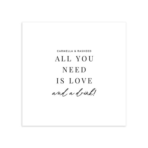 Delicate Wildflower Cocktail Napkins White Pure White Napkin Uncoined