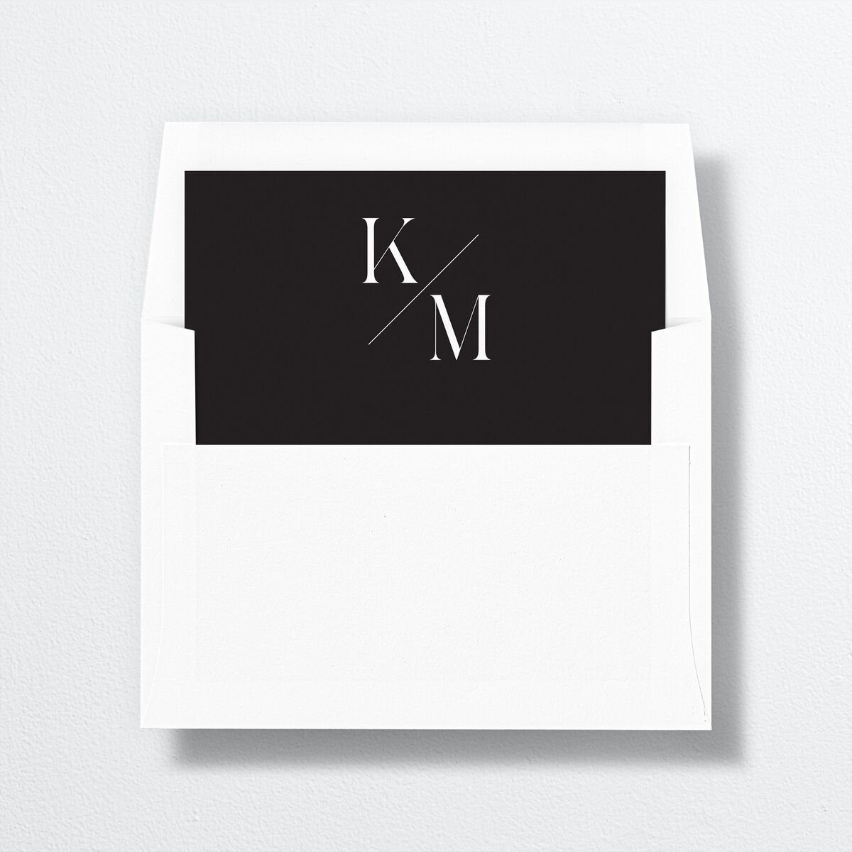 Monogram Slant Envelope Liners Standard Licorice