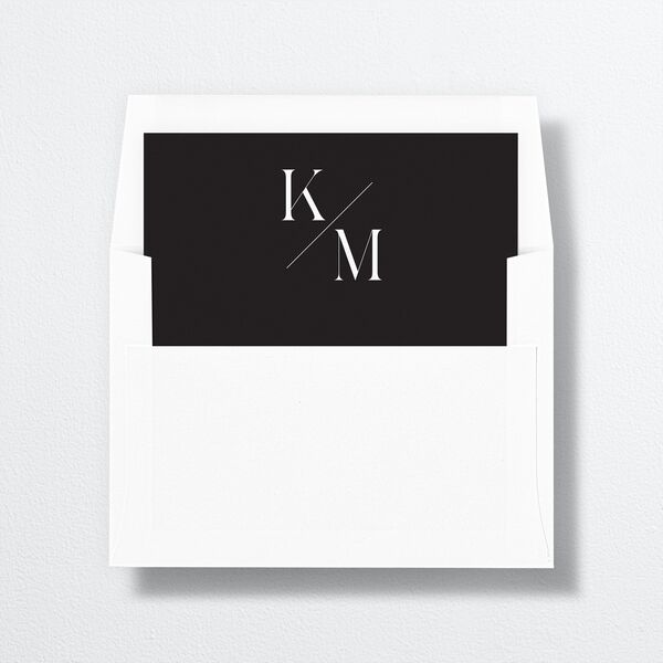 Monogram Slant Envelope Liners Standard Licorice