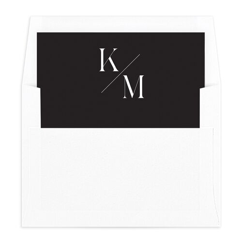 Monogram Slant Envelope Liners Standard Licorice