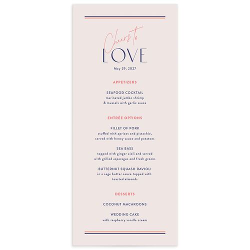 Overboard Menus Dahlia Signature