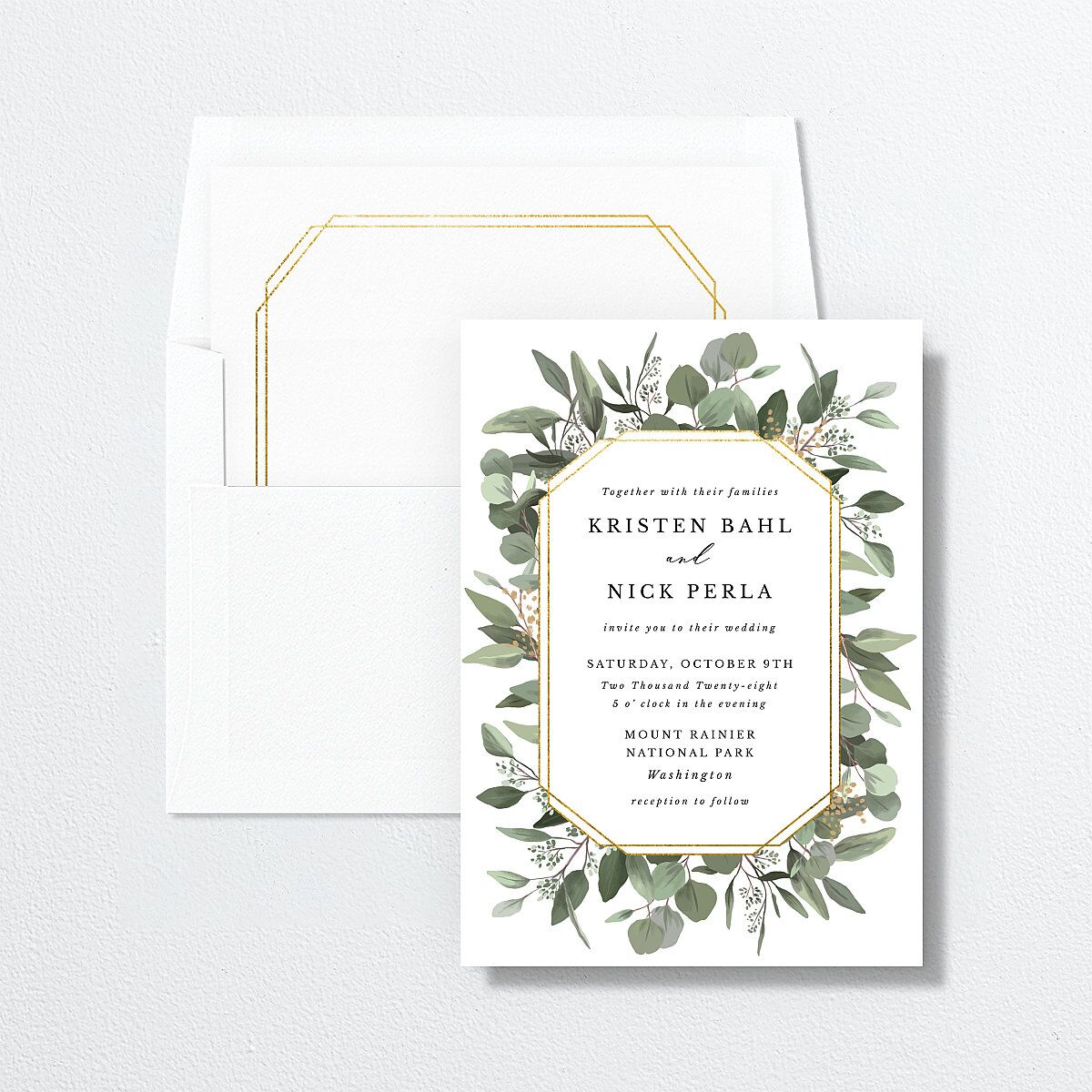 Eucalyptus Frame Standard Envelope Liners Standard Pure White